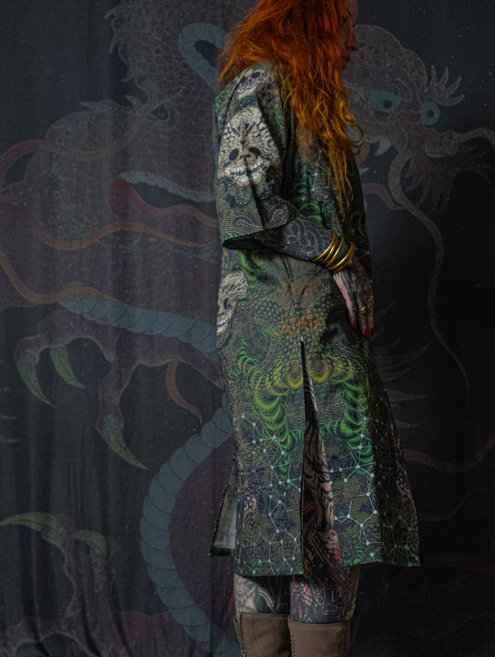Open Kimono / Cotton - ENTMOOT SKULLS