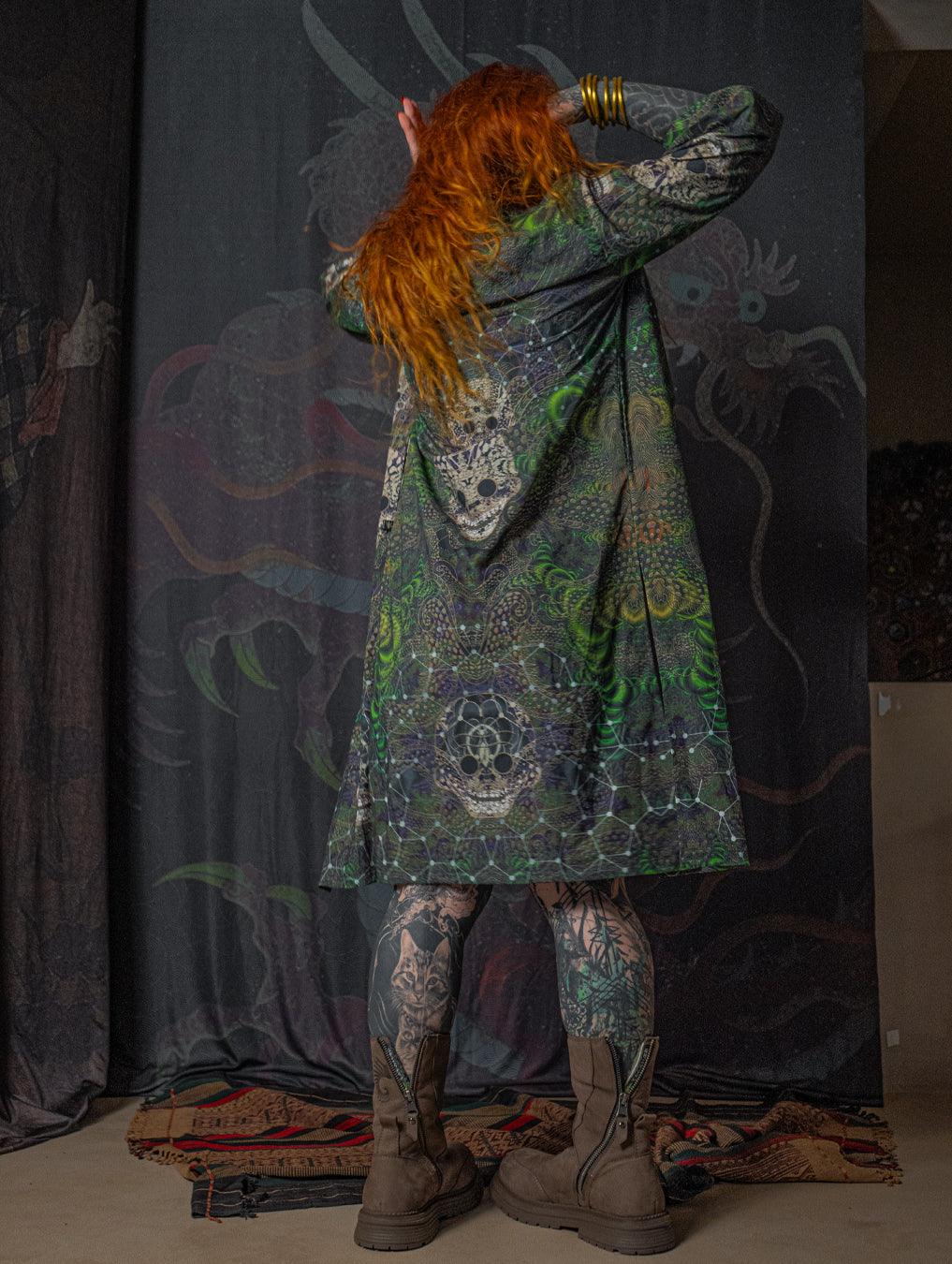 Open Kimono / Cotton - ENTMOOT SKULLS