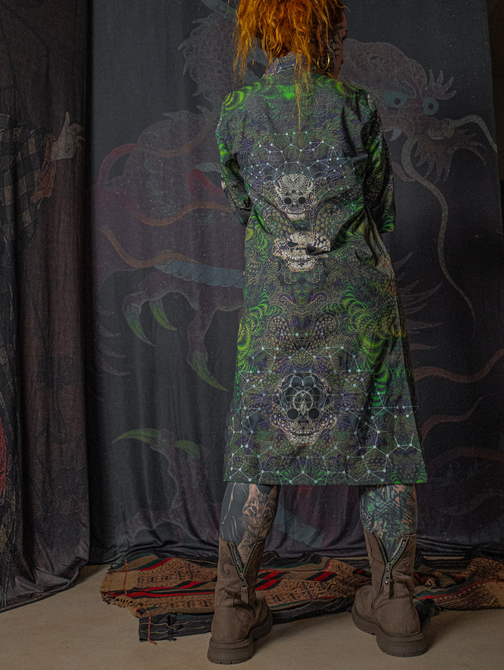 Open Kimono / Cotton - ENTMOOT SKULLS