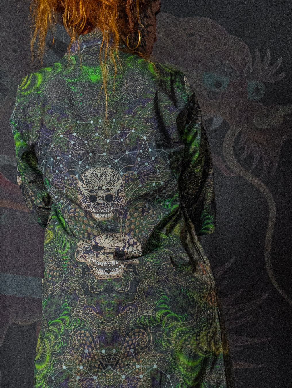 Open Kimono / Cotton - ENTMOOT SKULLS