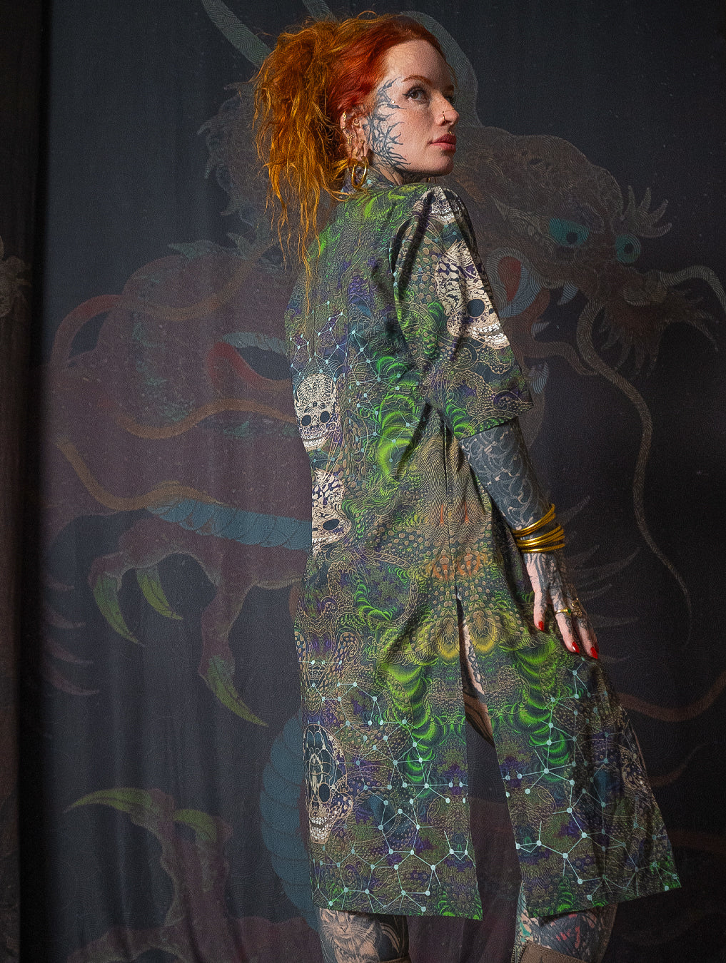 Open Kimono / Cotton - ENTMOOT SKULLS