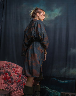 Classic Kimono / Chinese Silk - Raw Stripes SHOGUNSEA