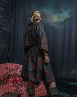 Classic Kimono / Chinese Silk - Raw Stripes SHOGUNSEA