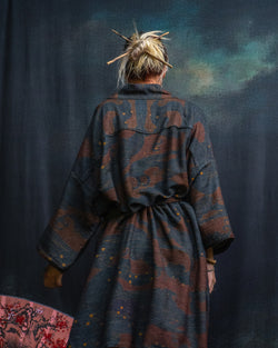 Classic Kimono / Chinese Silk - Raw Stripes SHOGUNSEA