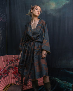Classic Kimono / Chinese Silk - Raw Stripes SHOGUNSEA