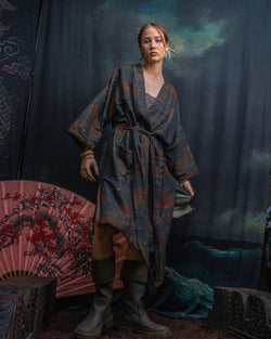 Classic Kimono / Chinese Silk - Raw Stripes SHOGUNSEA