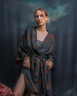 Classic Kimono / Chinese Silk - Raw Stripes SHOGUNSEA