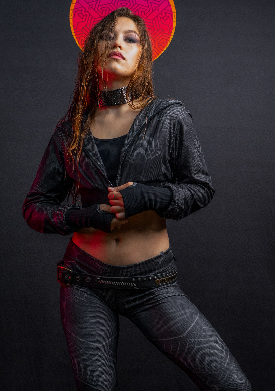 Crop Hoodie Woman / Flatrib - DARK SANDOKAN