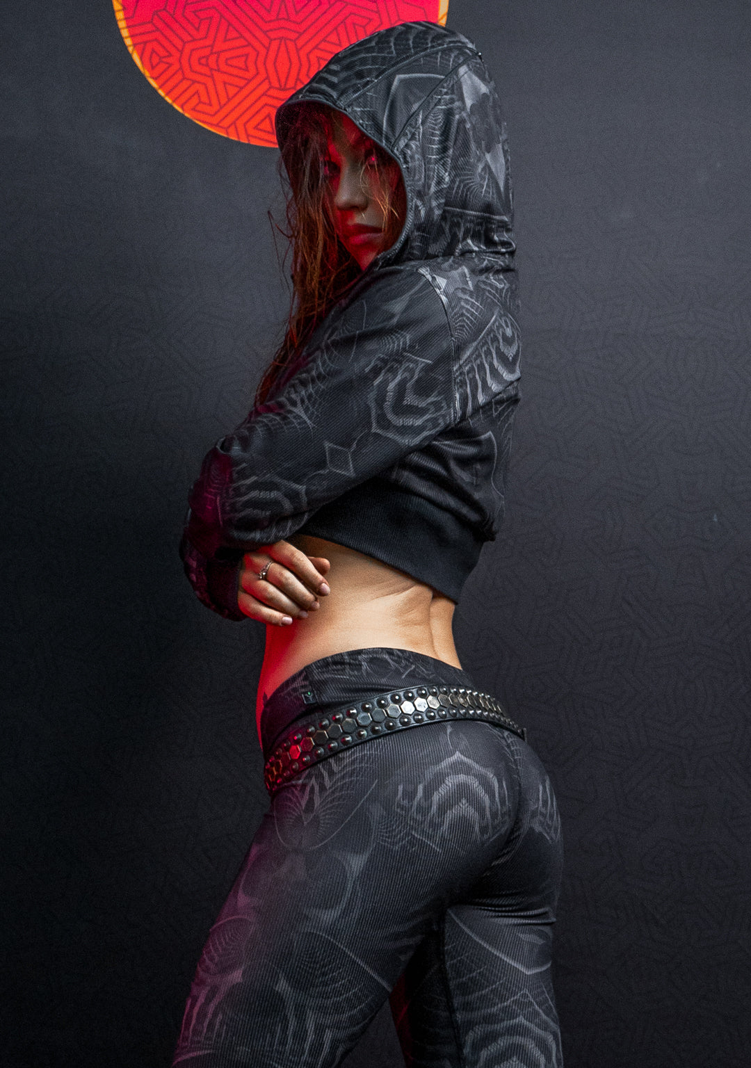 Crop Hoodie Woman / Flatrib - DARK SANDOKAN