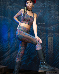 Leggings Woman / SportWear Slant - AFRODISIAKO - Yacxilan Artwear