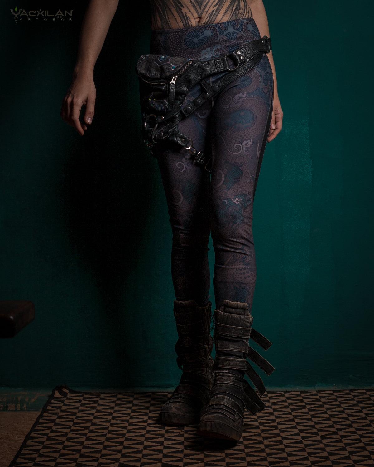 Leggings Woman / SportWear Slant - DRAGONS - Yacxilan Artwear