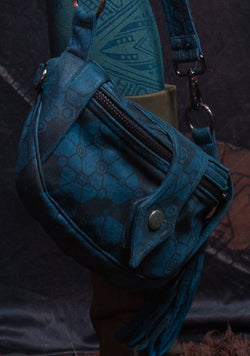 Hand Bag / Fake Leather - Teal SHAMANKA