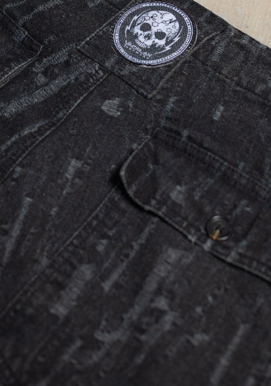 Pants Men / Loose Fit Denim / Stonewashed - BLAKPUNK Distressed