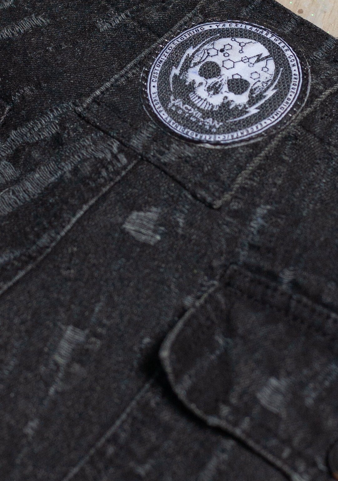 Pants Men / Loose Fit Denim / Stonewashed - BLAKPUNK Distressed