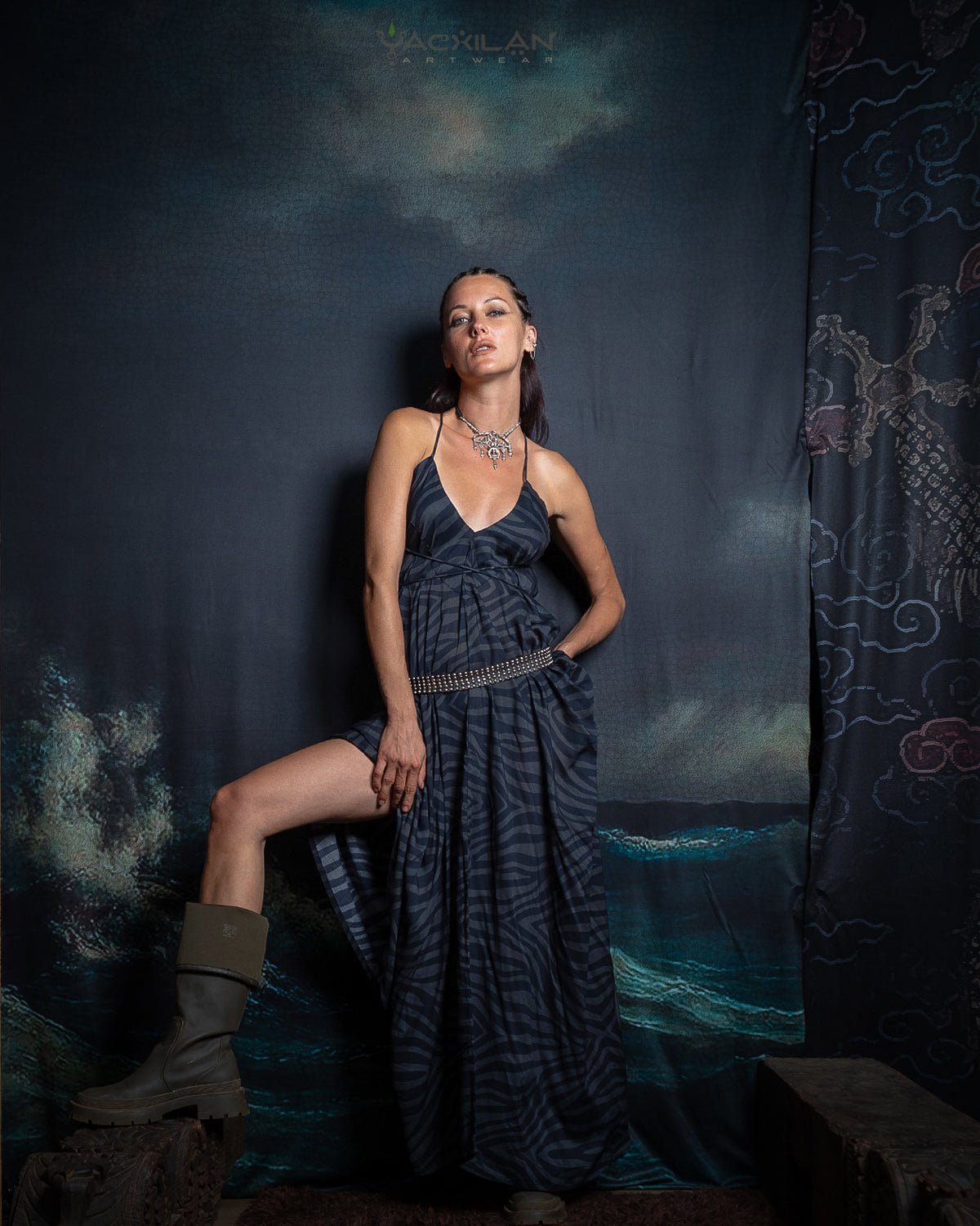 Triangle Long Dress / Bamboo - TIGRIS