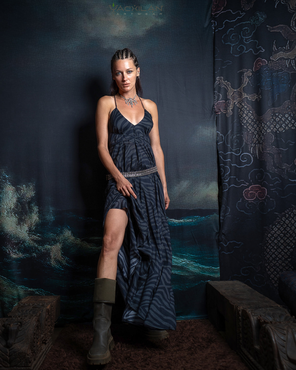 Triangle Long Dress / Bamboo - TIGRIS
