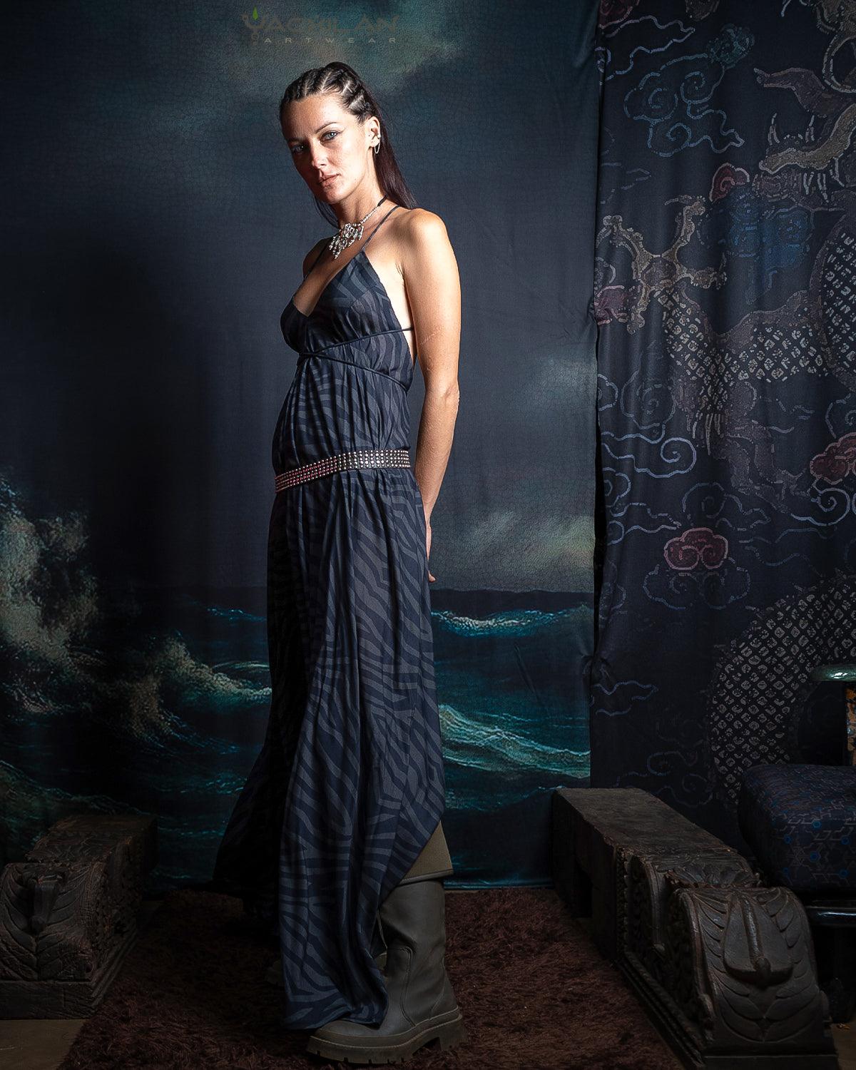 Long Dress Triangle/ Bamboo - TIGRIS Yacxilan Artwear