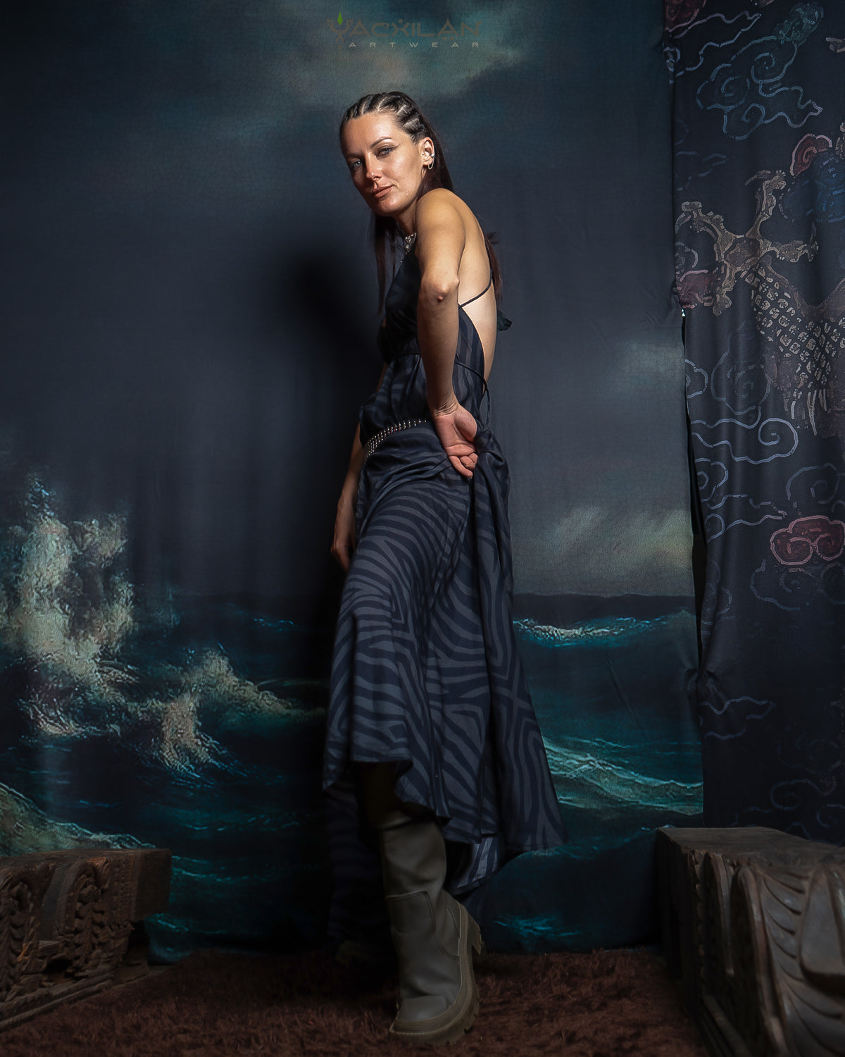 Triangle Long Dress / Bamboo - TIGRIS