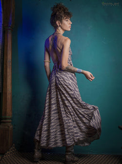 Long Dress / Viscose - JAWS - Yacxilan Artwear