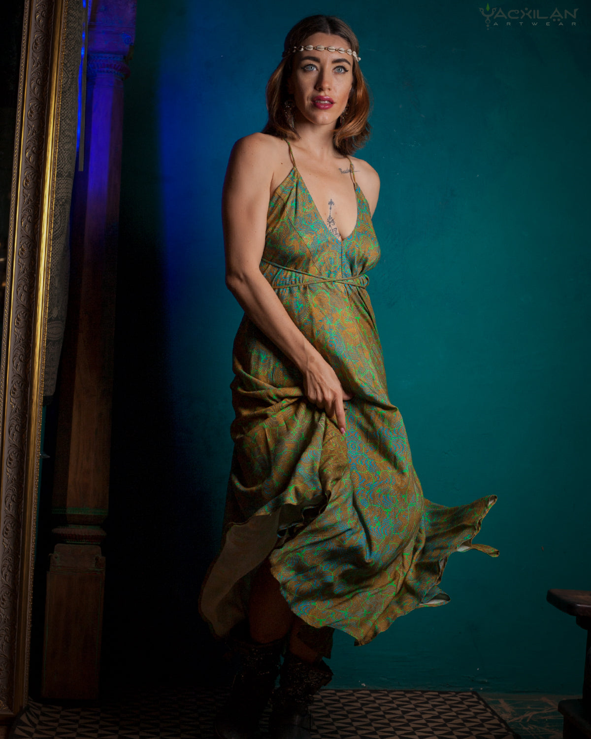 Triangle Long Dress / Viscose - SANDZ