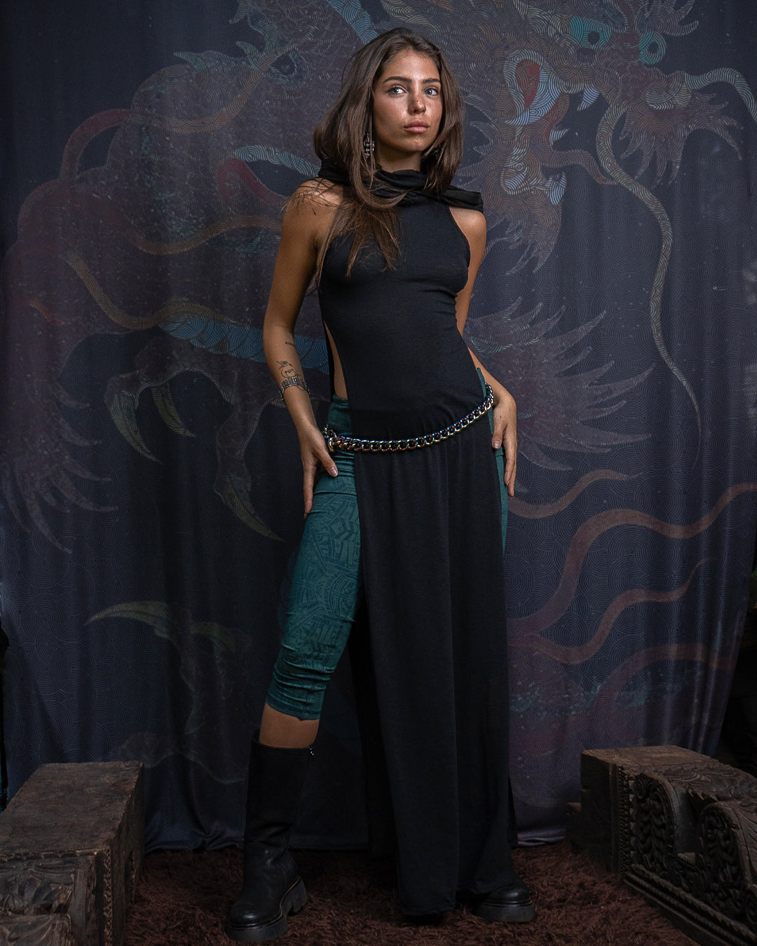 Long Dress /Knits - BLACK BURNER