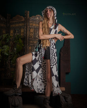 Hooded Long Dress Woman / Viscose - MATZOKIO