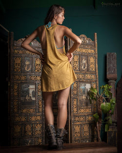 Tank Top Woman / Long John - Ocre Rayon MAYAZ - Yacxilan Artwear