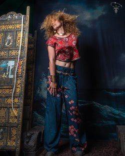 Pants Woman / Bamboo Baggy - SEXTIESEYEZES - Yacxilan Artwear