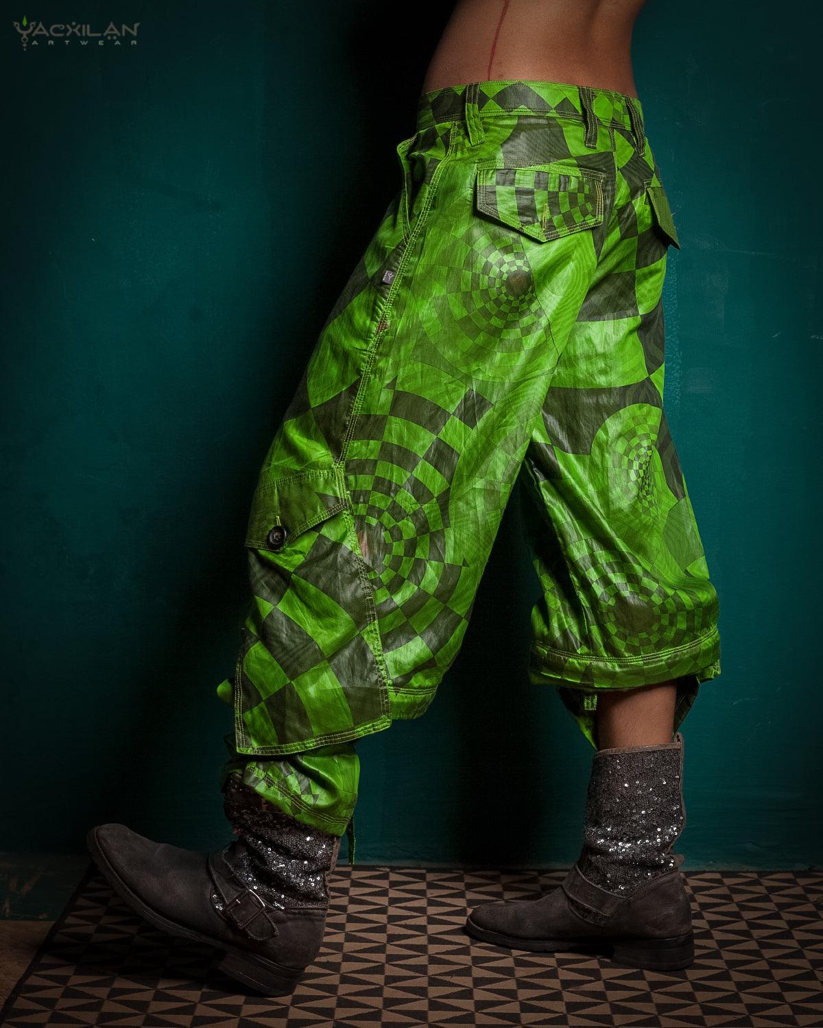 Pants Woman / Sky Alien Green - MATZOKIO - Yacxilan Artwear