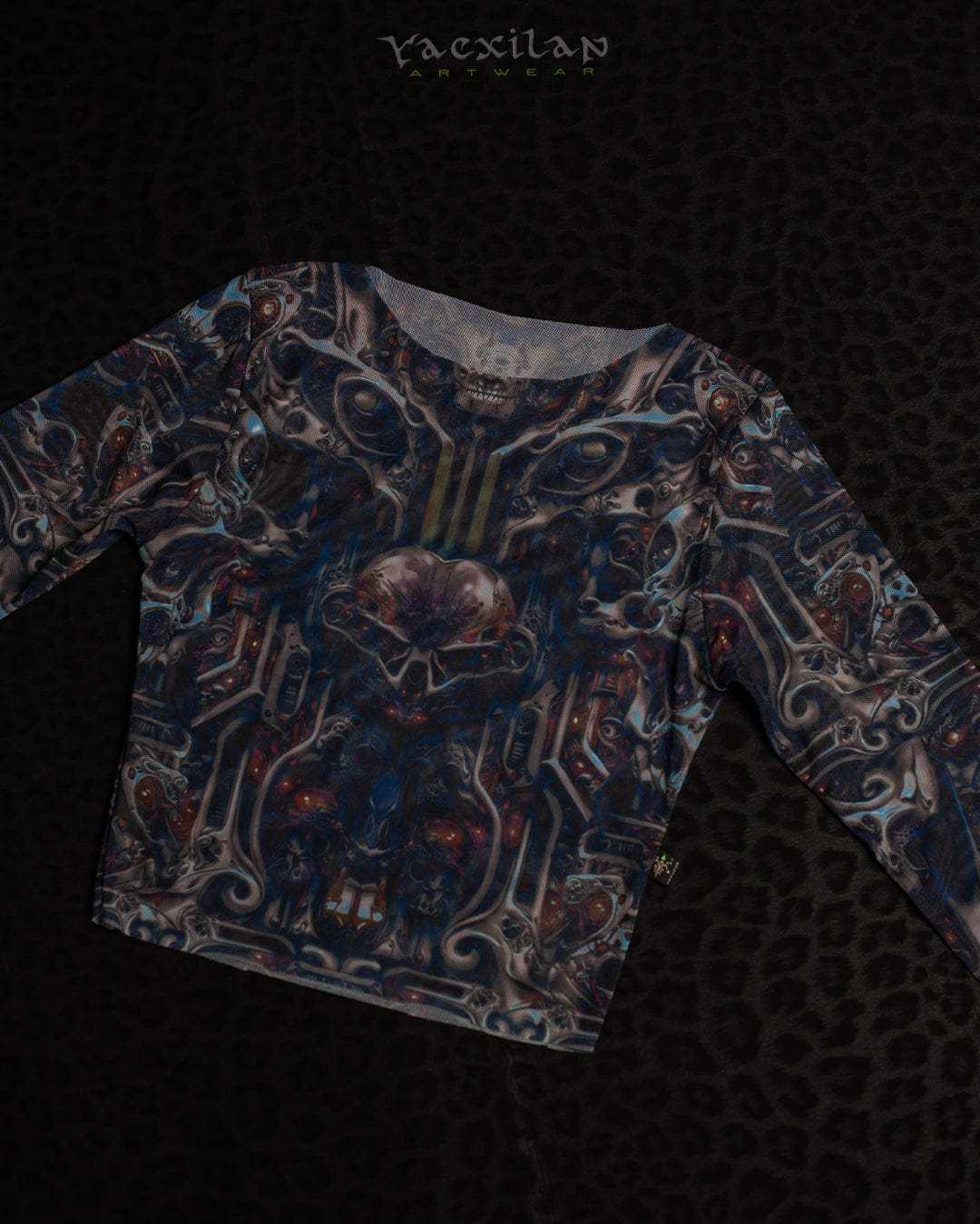 Crop Top Longsleeves / Soft Mesh - SKULLOHOLIC