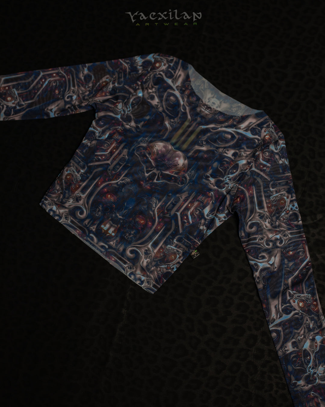 Crop Top Longsleeves / Soft Mesh - SKULLOHOLIC