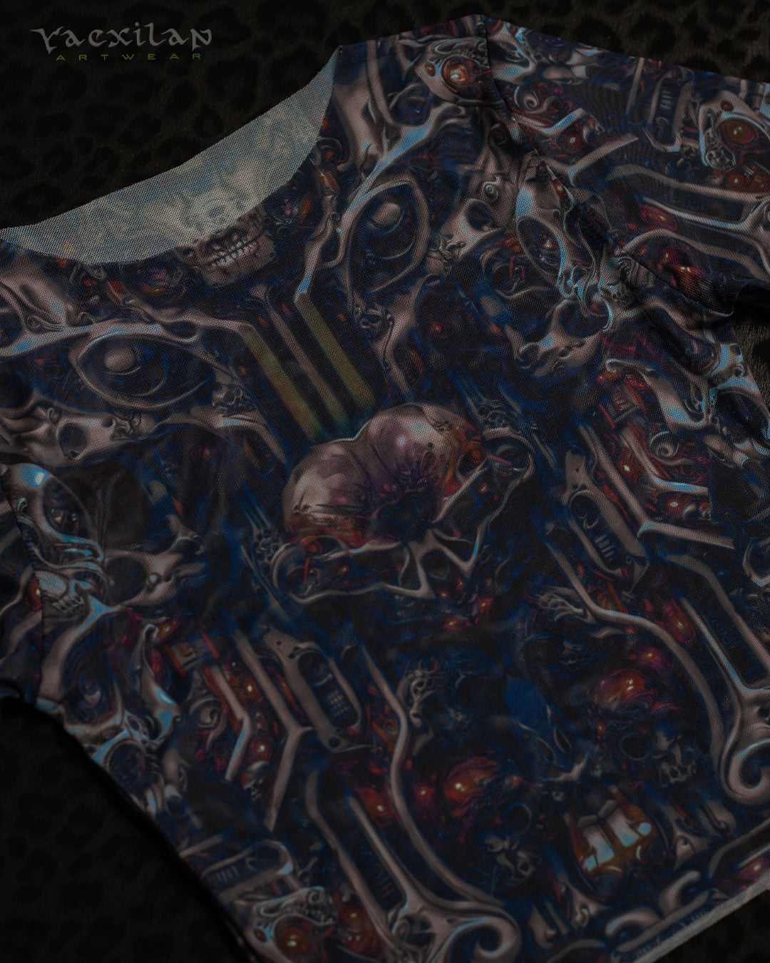 Crop Top Longsleeves / Soft Mesh - SKULLOHOLIC