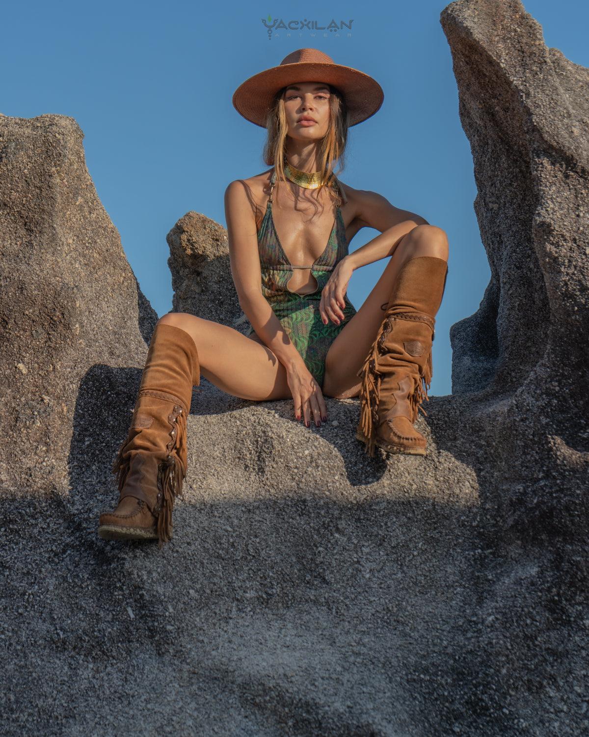 Swimsuit / Manakini - ENTMOOT Stripes - Yacxilan Artwear