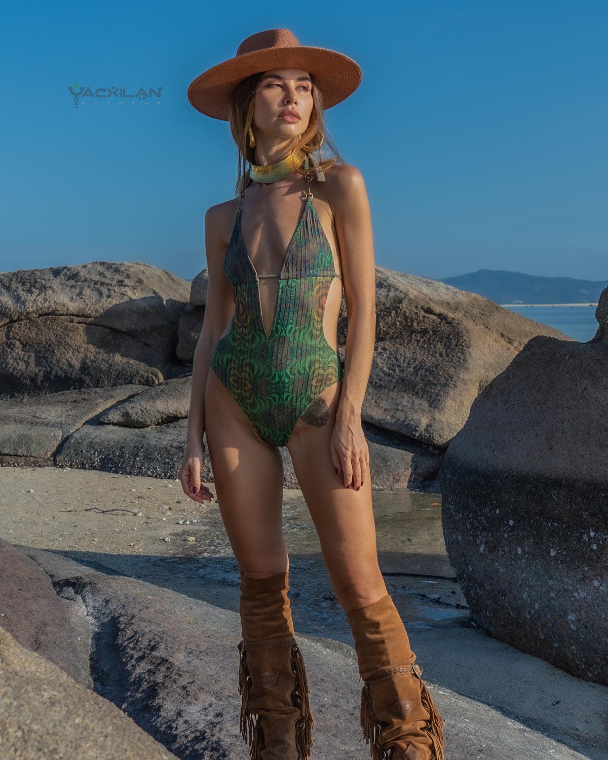 Swimsuit / Manakini - ENTMOOT Stripes - Yacxilan Artwear