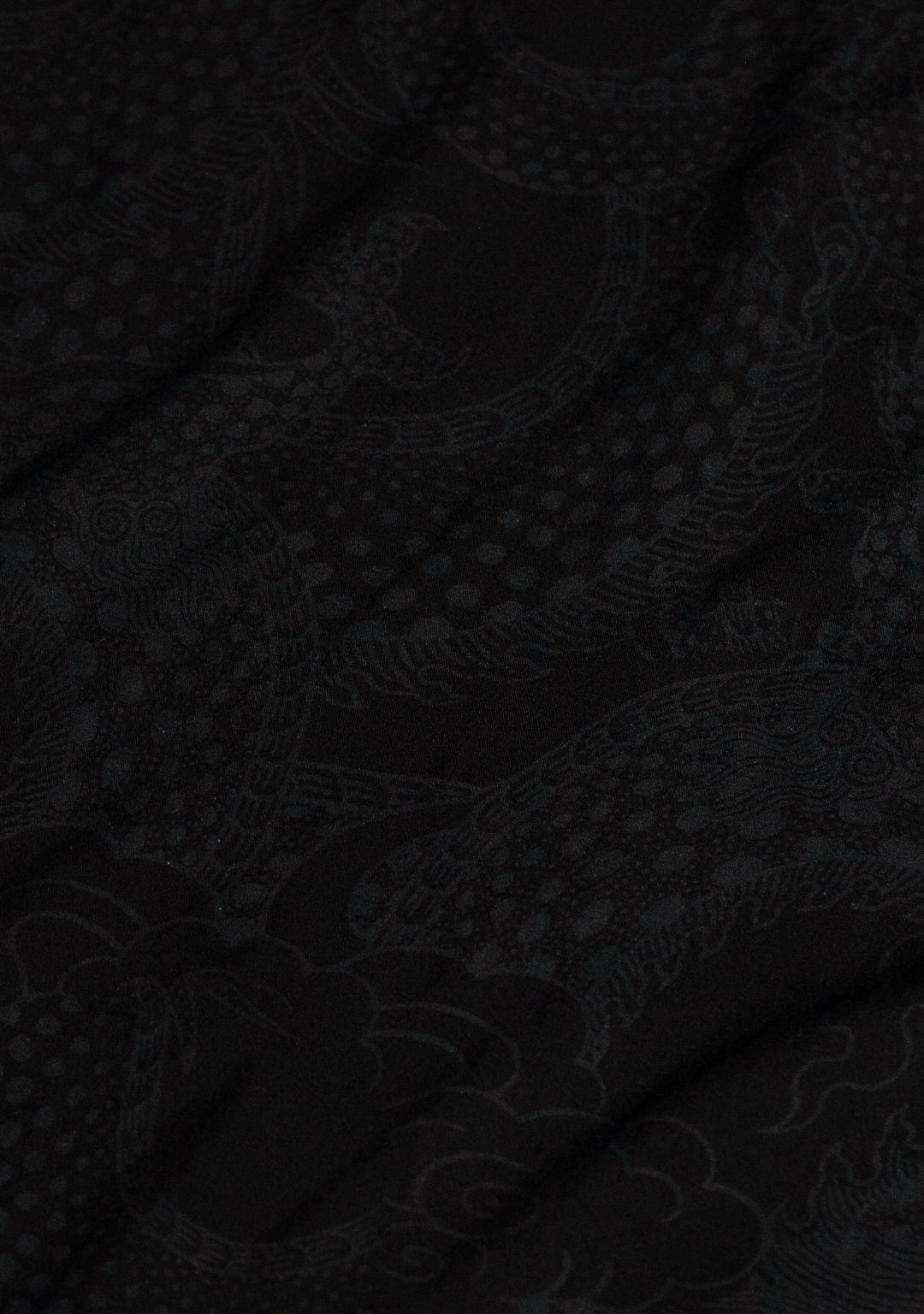 Shirt Men Half Sleeves / Bamboo - Black DRAGONS