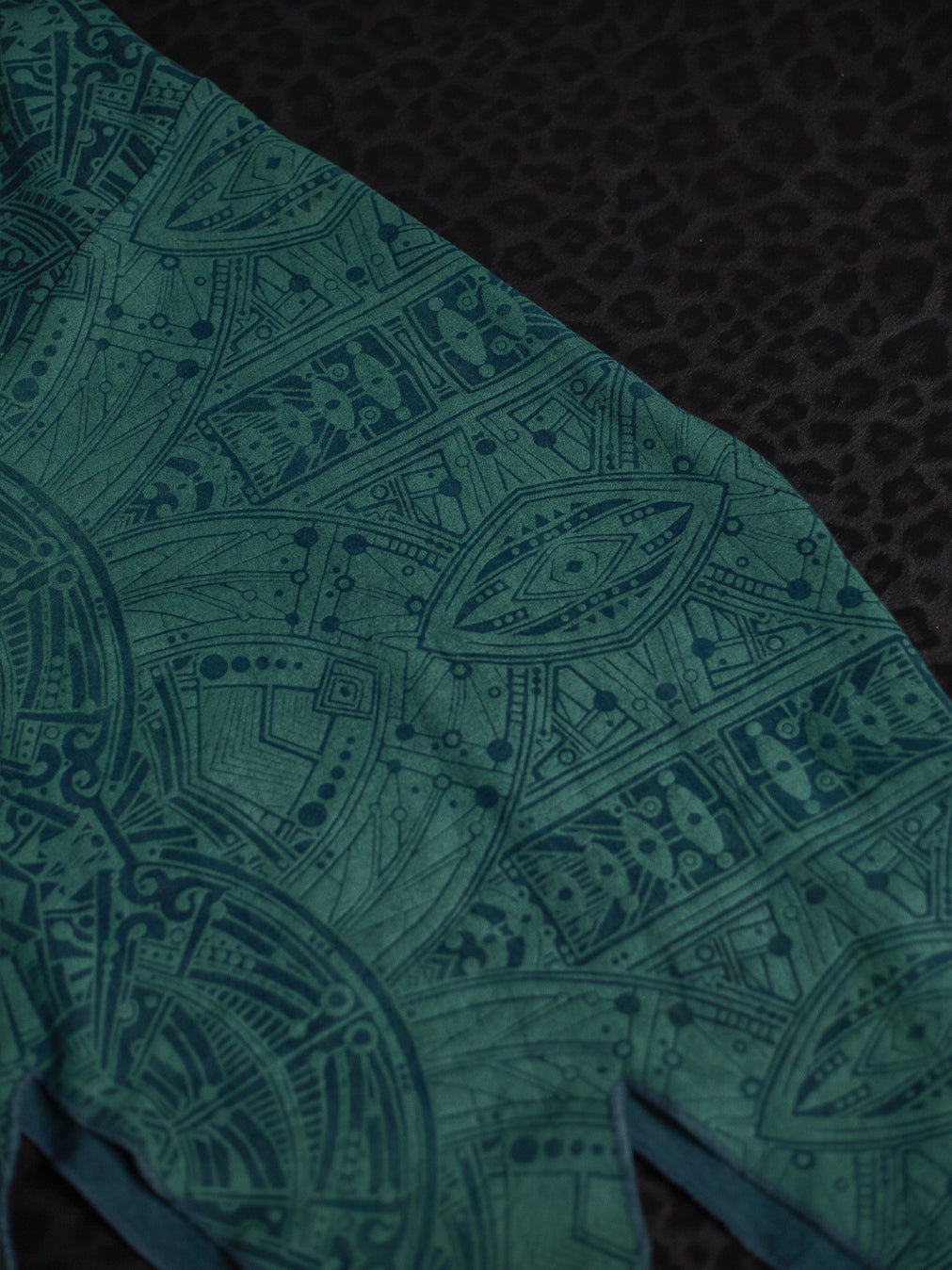 Midi Dress Butterfly / Bamboo Veg Dye Veg Print  - Greendigo POPPYFIELDS