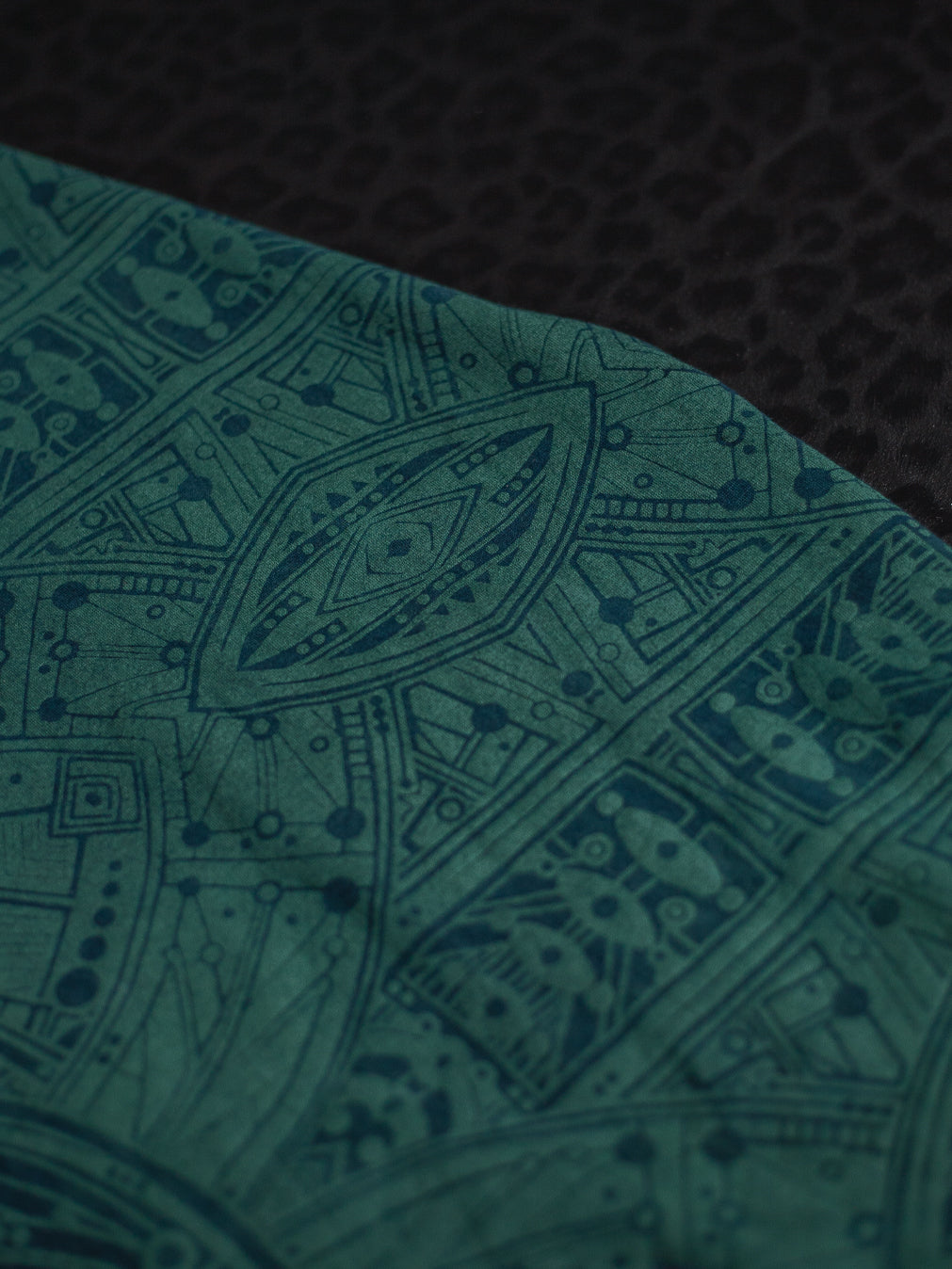 Midi Dress Butterfly / Bamboo Veg Dye Veg Print  - Greendigo POPPYFIELDS