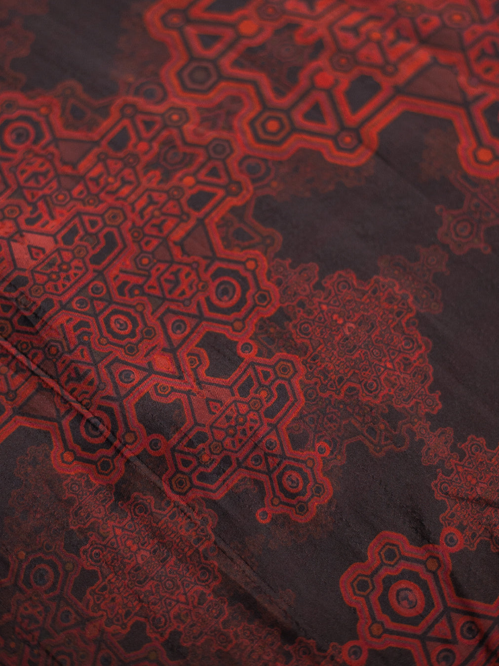 Midi Dress / Chinese Silk - Burnt DEMETRIO