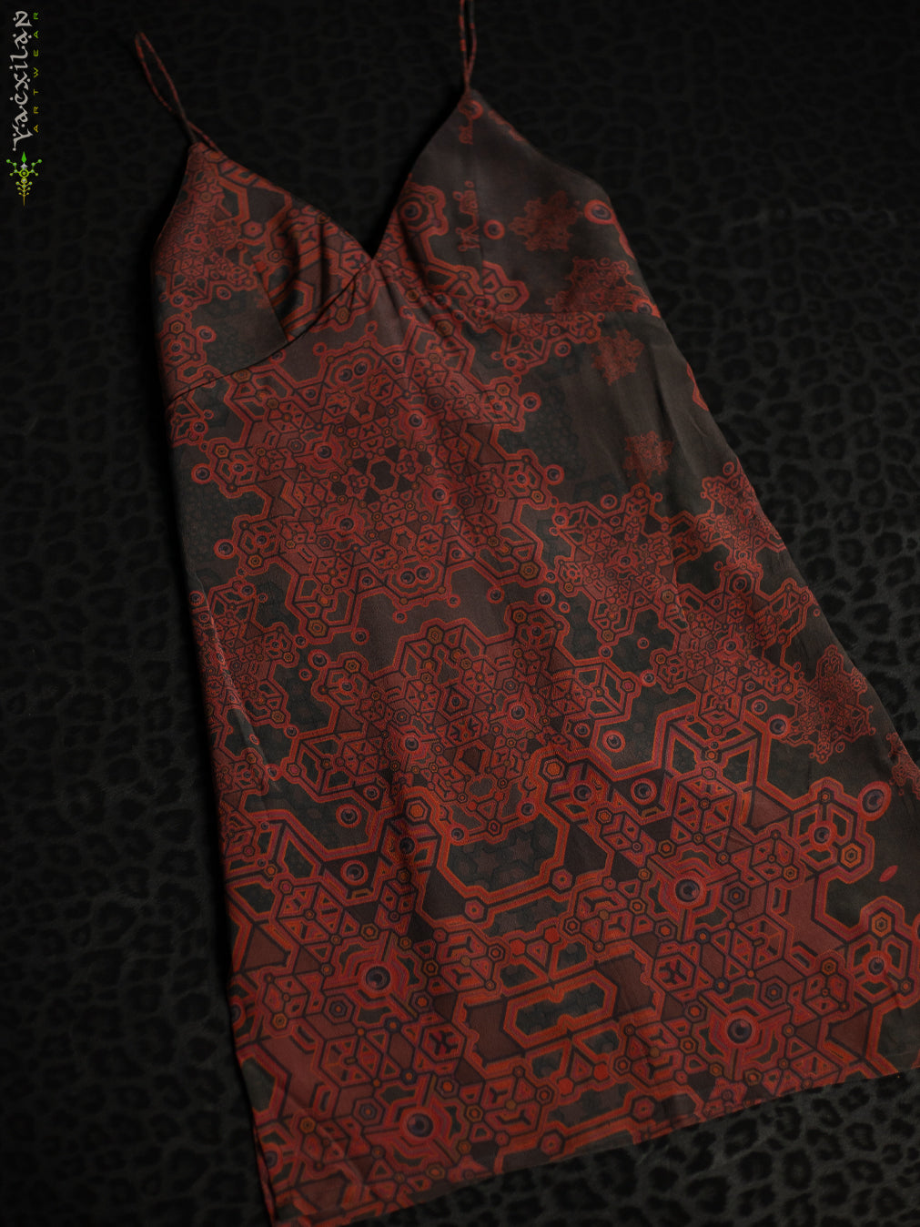 Midi Dress / Chinese Silk - Burnt ATLANTHEON