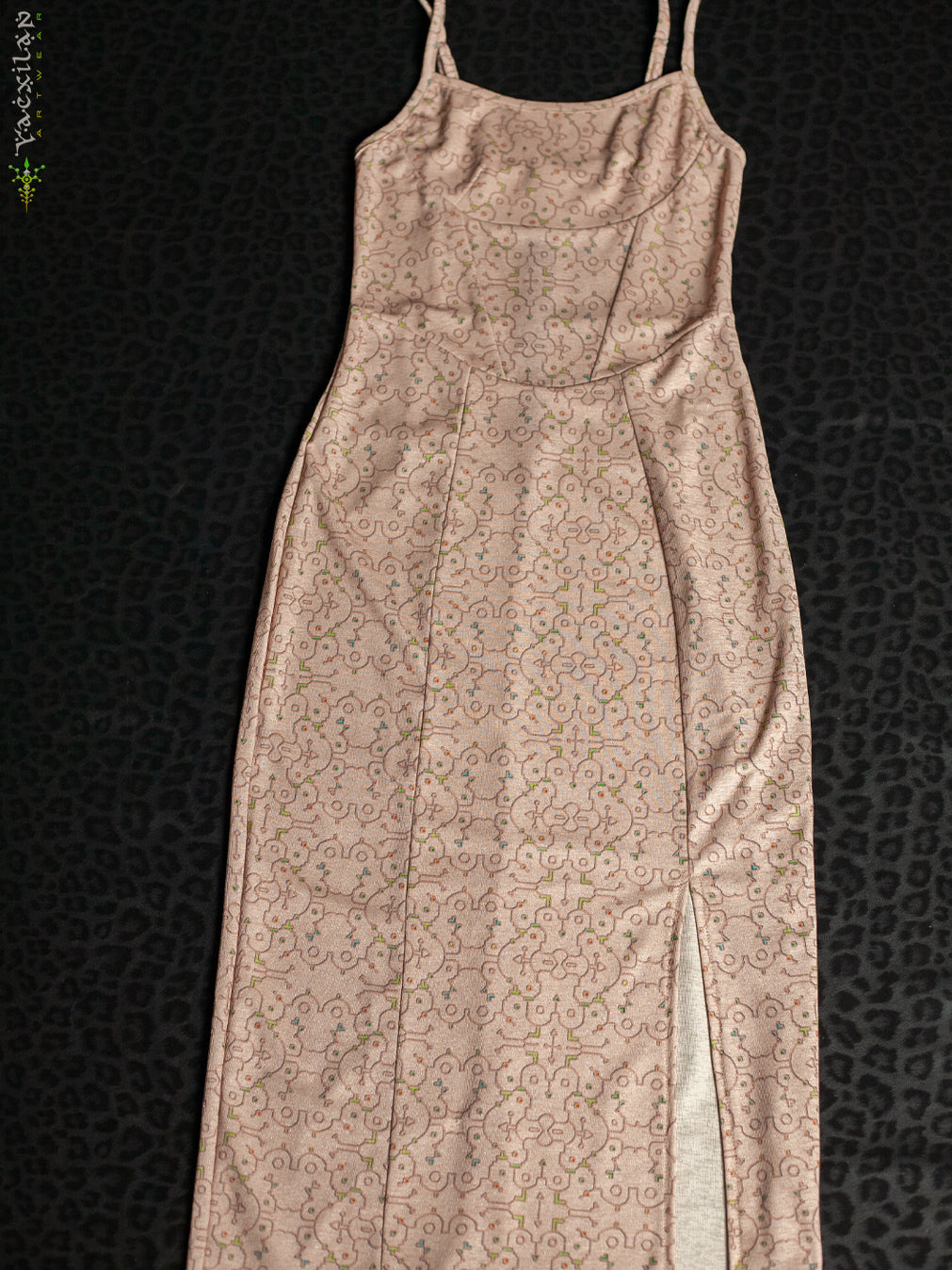 Midi Dress / Straps Slant Golden Knits - REBIRTH OF IKARO Whitesand