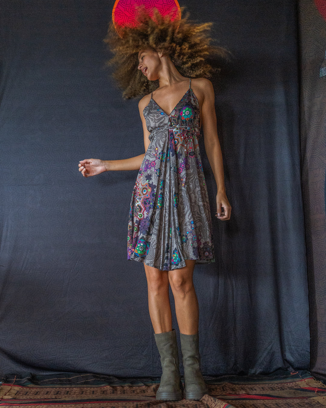 Midi Dress Triangle / Bamboo - VENADO