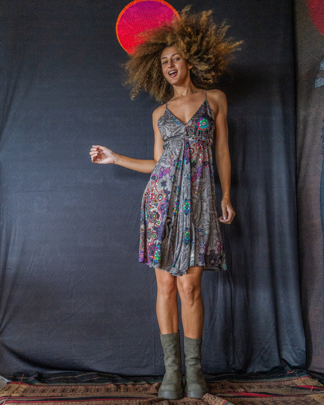 Midi Dress Triangle / Bamboo - VENADO
