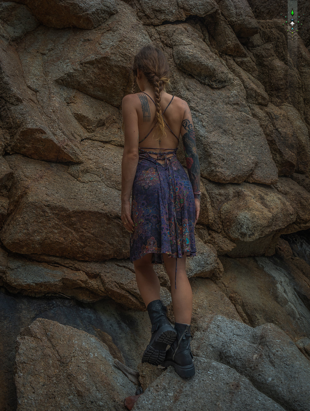 Midi Dress Triangle / Bamboo - ASTROCORAL