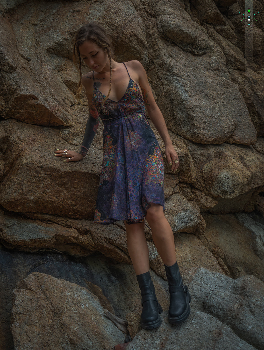 Midi Dress Triangle / Bamboo - ASTROCORAL