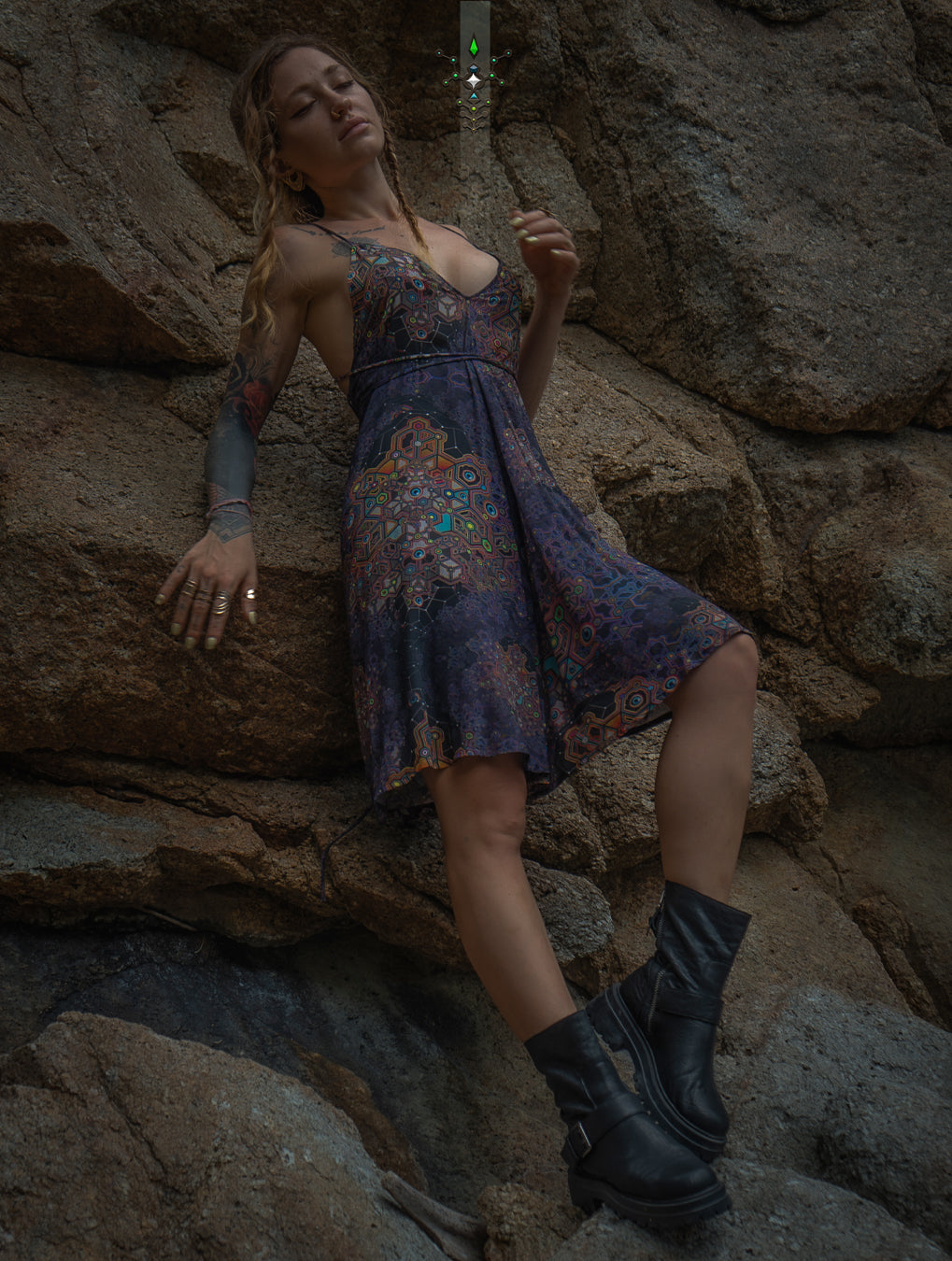 Midi Dress Triangle / Bamboo - ASTROCORAL