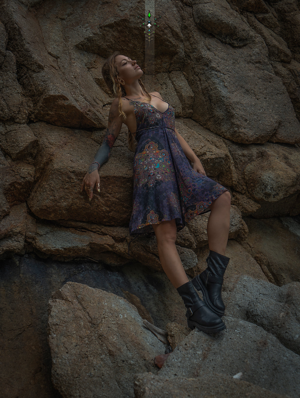 Midi Dress Triangle / Bamboo - ASTROCORAL
