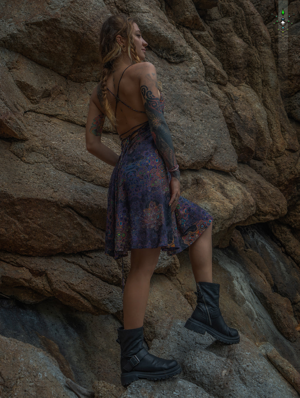 Midi Dress Triangle / Bamboo - ASTROCORAL