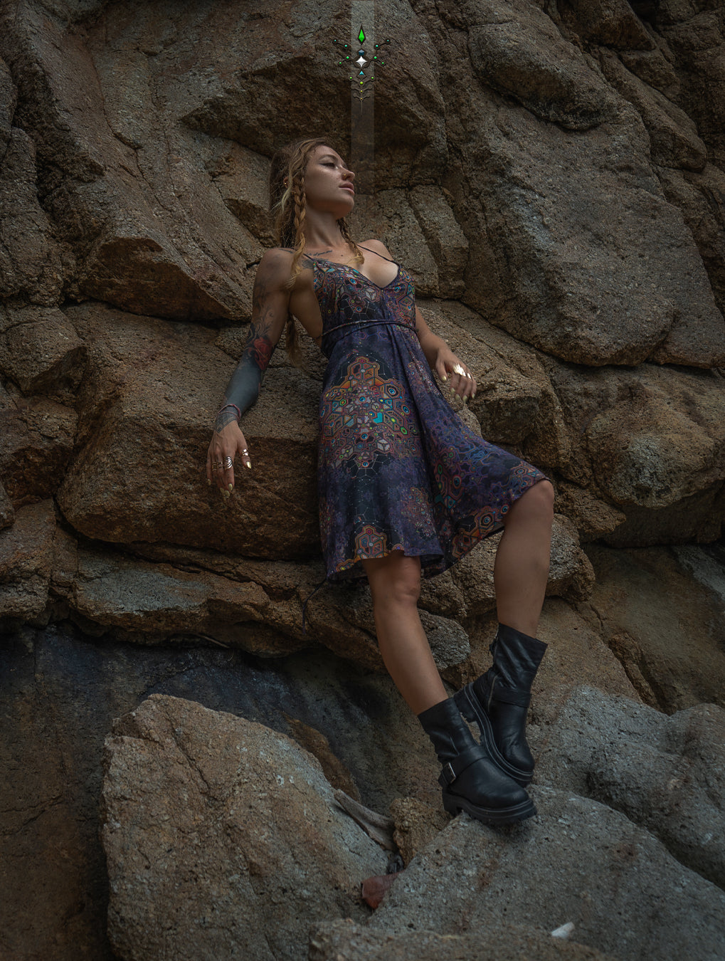 Midi Dress Triangle / Bamboo - ASTROCORAL