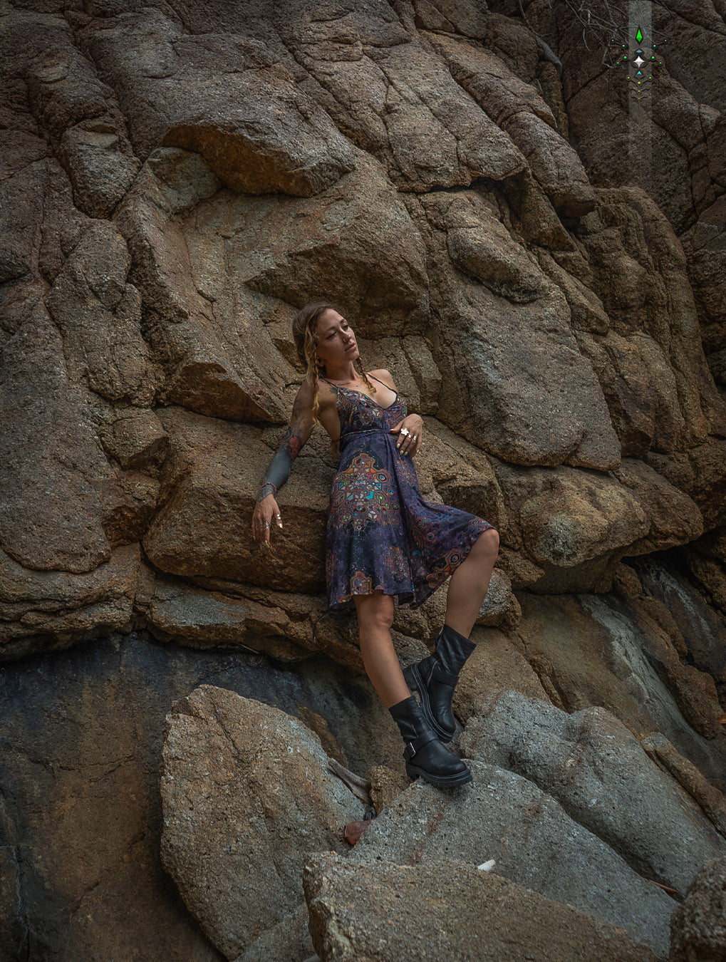 Midi Dress Triangle / Bamboo - ASTROCORAL
