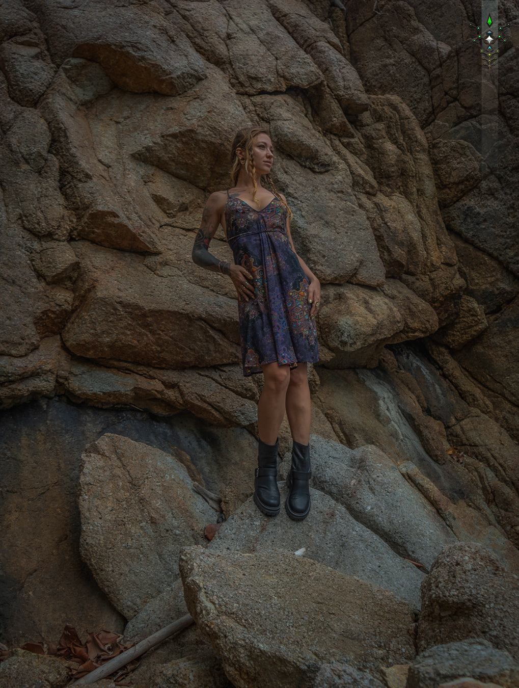 Midi Dress Triangle / Bamboo - ASTROCORAL